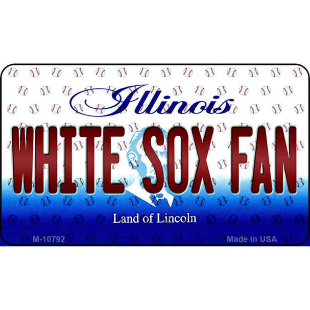 White Sox Fan Illinois State License Plate Wholesale Magnet M-10792