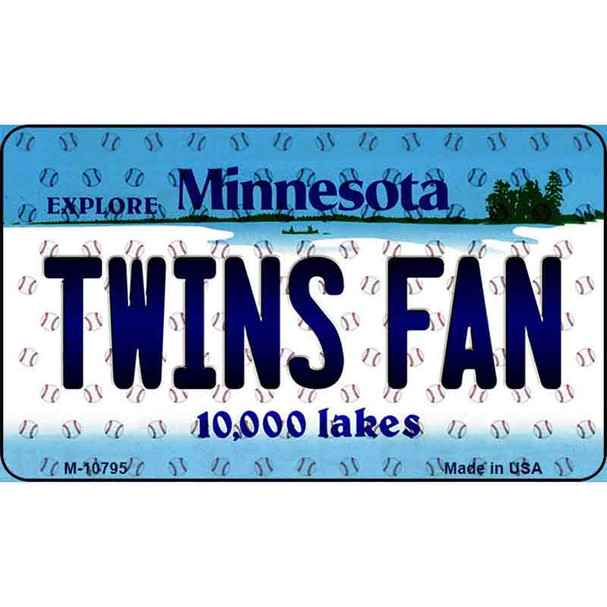 Twins Fan Minnesota State License Plate Wholesale Magnet M-10795