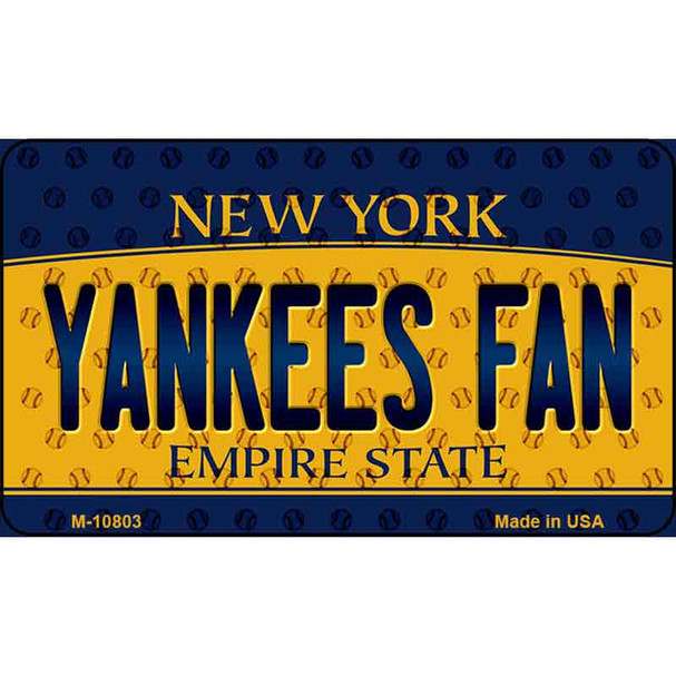 Yankees Fan New York State License Plate Wholesale Magnet M-10803