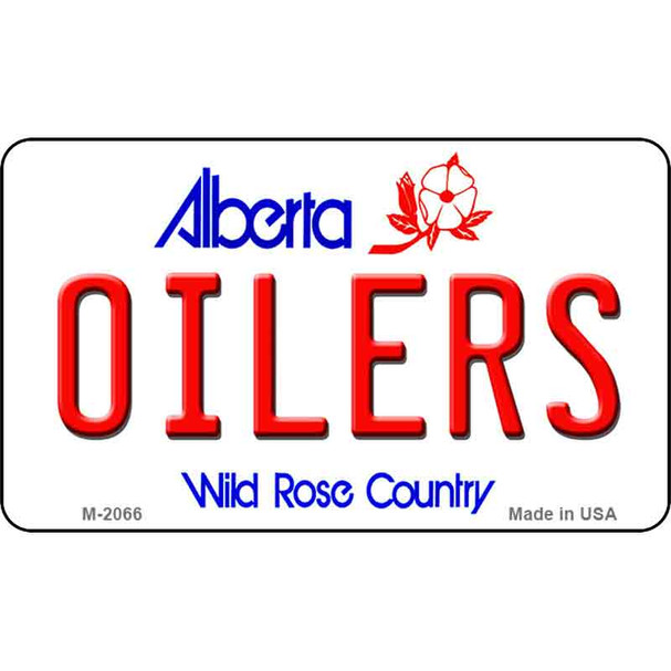 Oilers Alberta State License Plate Wholesale Magnet M-2066