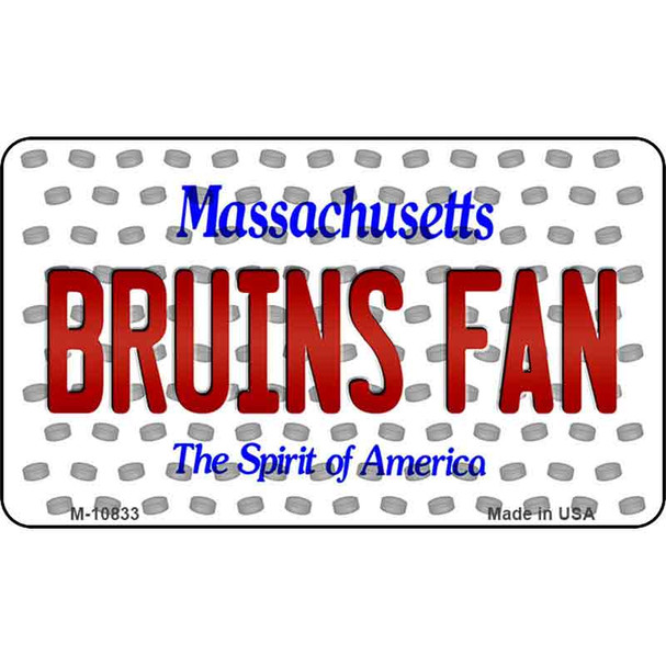 Bruins Fan Massachusetts State License Plate Wholesale Magnet