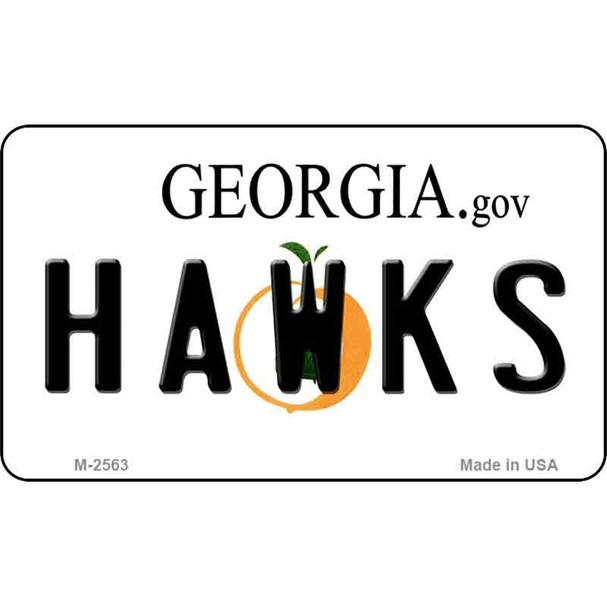 Hawks Georgia State License Plate Wholesale Magnet M-2563