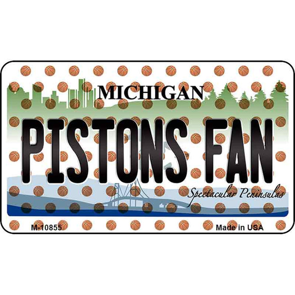 Pistons Fan Michigan State License Plate Wholesale Magnet M-10855