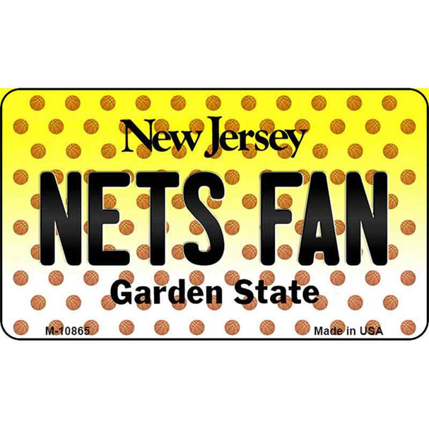 Nets Fan New Jersey State License Plate Wholesale Magnet M-10865