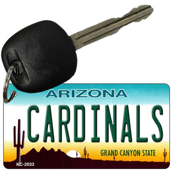 Cardinals Arizona State License Plate Wholesale Key Chain