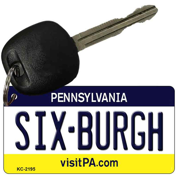 Six-Burgh Pennsylvania State License Plate Wholesale Key Chain