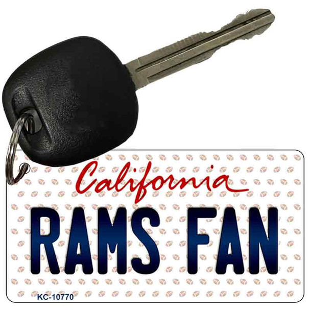 Rams Fan California State License Plate Wholesale Key Chain