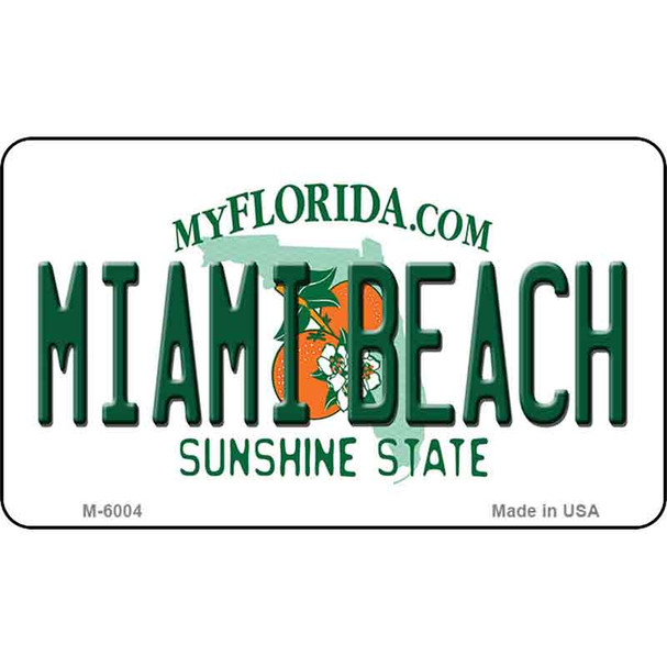 Miami Beach Florida State License Plate Wholesale Magnet M-6004