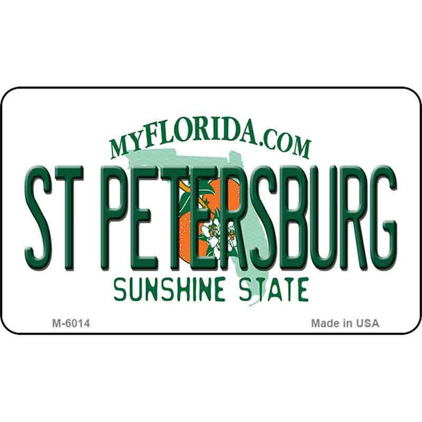St Petersburg Florida State License Plate Wholesale Magnet M-6014