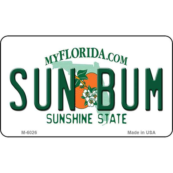 Sun Bum Florida State License Plate Wholesale Magnet M-6026