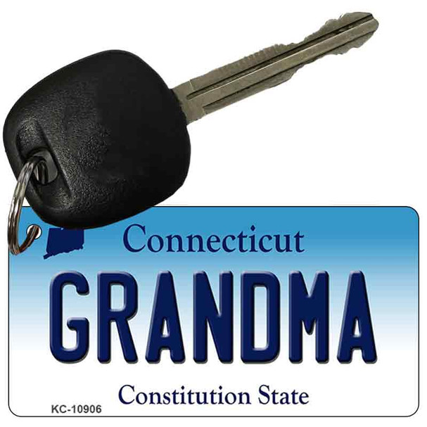 Grandma Connecticut State License Plate Wholesale Key Chain