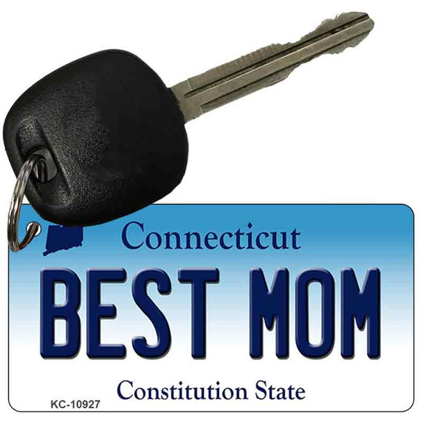 Best Mom Connecticut State License Plate Wholesale Key Chain