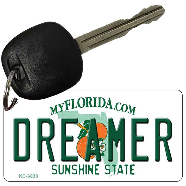 Dreamer Florida State License Plate Wholesale Key Chain