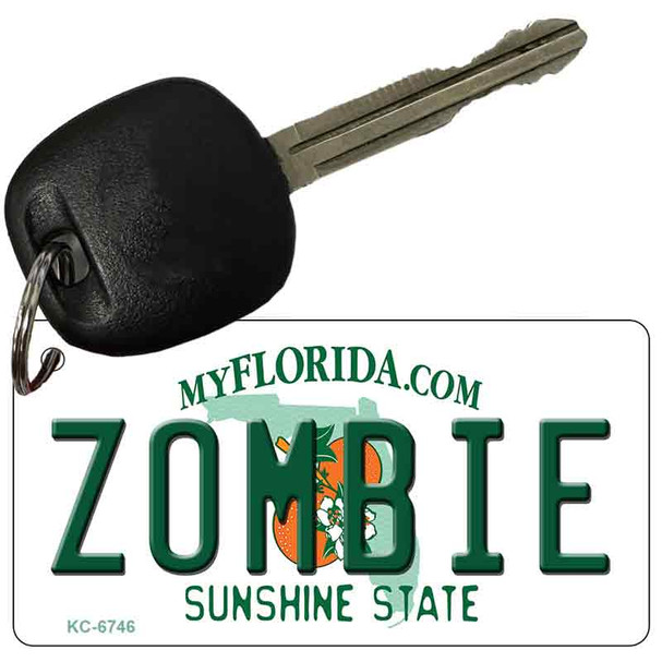 Zombie Florida State License Plate Wholesale Key Chain