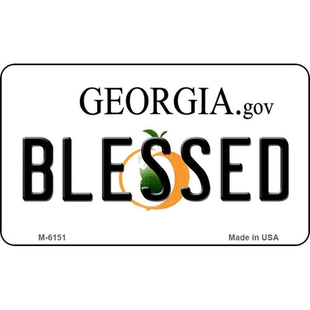 Blessed Georgia State License Plate Novelty Wholesale Magnet M-6151