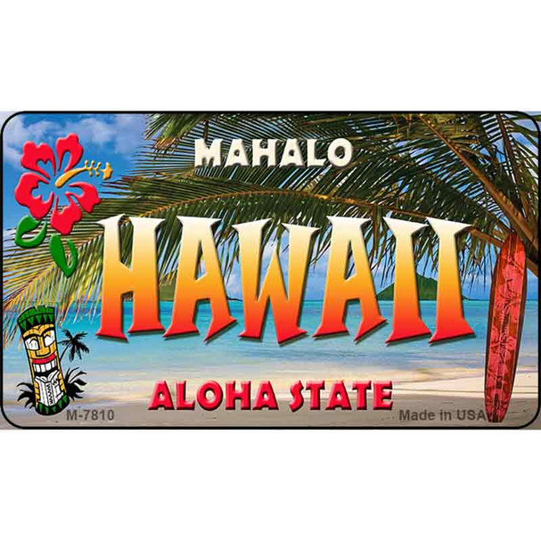 Hawaii Tiki Novelty Wholesale Metal Magnet M-7810