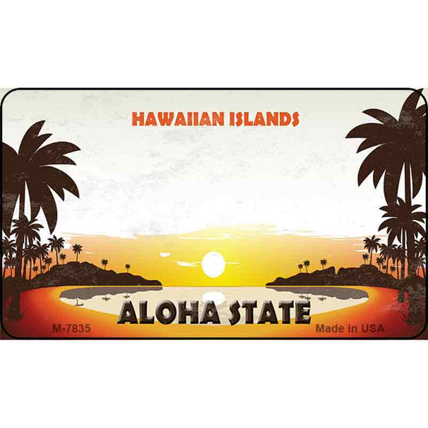 Blank Hawaiian Islands Novelty Wholesale Metal Magnet M-7835