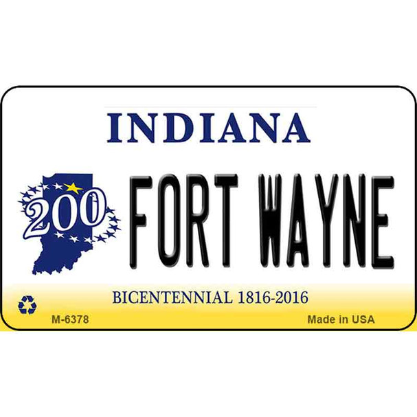 Fort Wayne Indiana State License Plate Novelty Wholesale Magnet M-6378