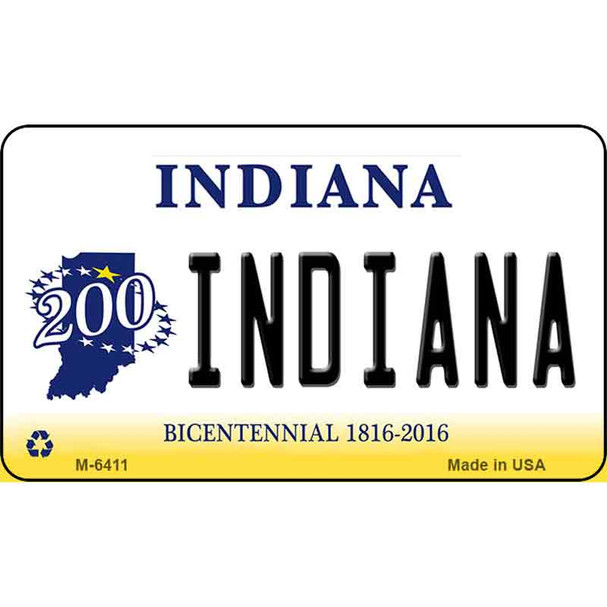 Indiana State License Plate Novelty Wholesale Magnet M-6411