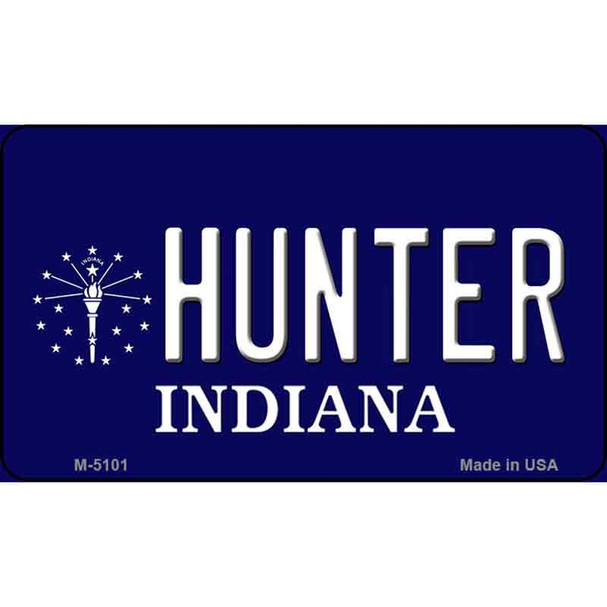 Hunter Indiana State License Plate Novelty Wholesale Magnet M-5101