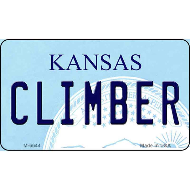 Climber Kansas State License Plate Novelty Wholesale Magnet M-6644