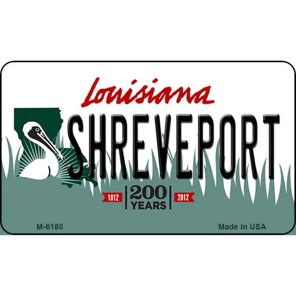 Shreveport Louisiana State License Plate Novelty Wholesale Magnet M-6180