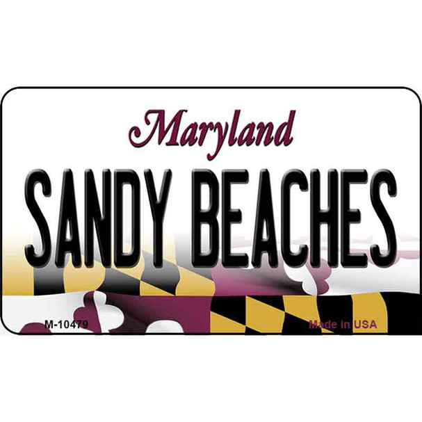 Sandy Beaches Maryland State License Plate Wholesale Magnet