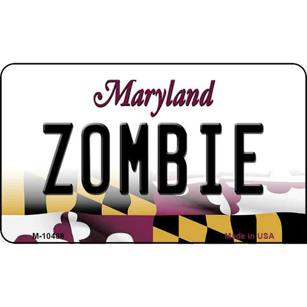 Zombie Maryland State License Plate Wholesale Magnet