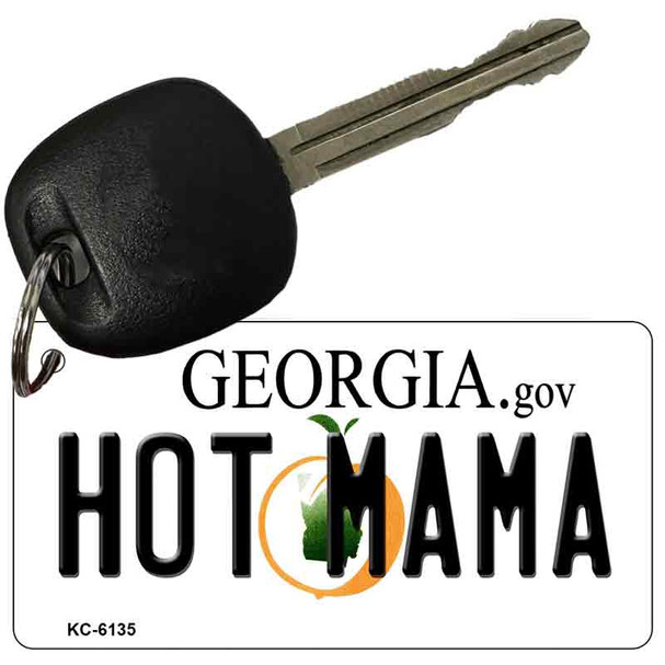 Hot Mama Georgia State License Plate Novelty Wholesale Key Chain