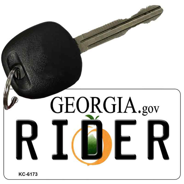 Rider Georgia State License Plate Novelty Wholesale Key Chain