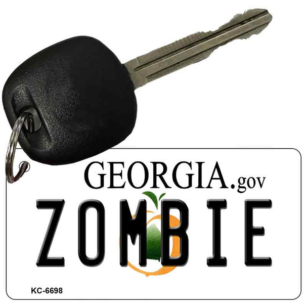 Zombie Georgia State License Plate Novelty Wholesale Key Chain