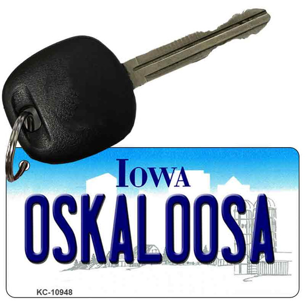 Oskaloosa Iowa State License Plate Novelty Wholesale Key Chain