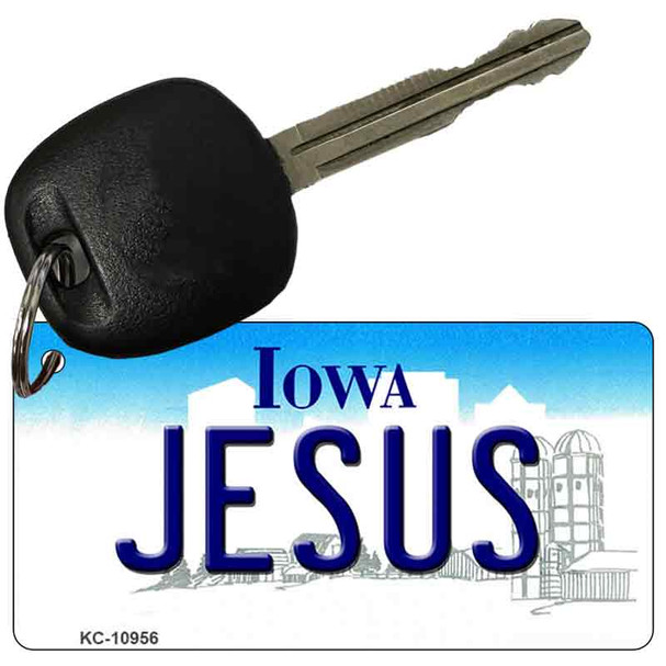 Jesus Iowa State License Plate Novelty Wholesale Key Chain