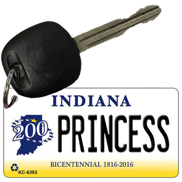 Princess Indiana State License Plate Novelty Wholesale Key Chain