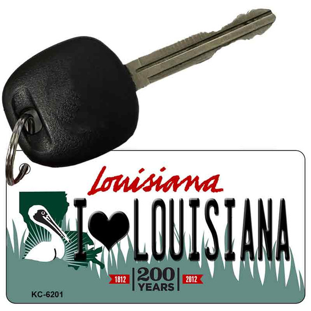 I Love Louisiana Louisiana State License Plate Novelty Wholesale Key Chain