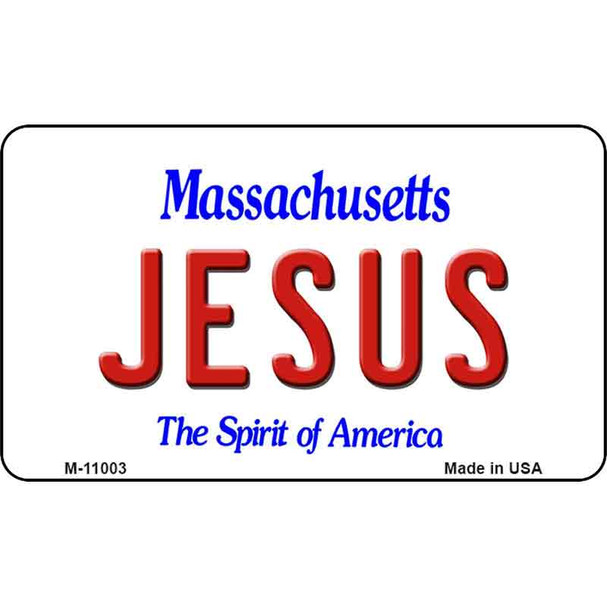 Jesus Massachusetts State License Plate Wholesale Magnet M-11003
