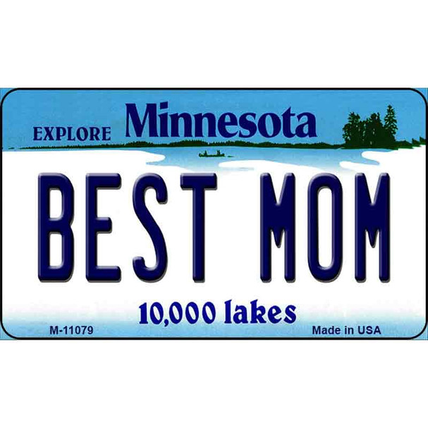 Best Mom Minnesota State License Plate Novelty Wholesale Magnet M-11079