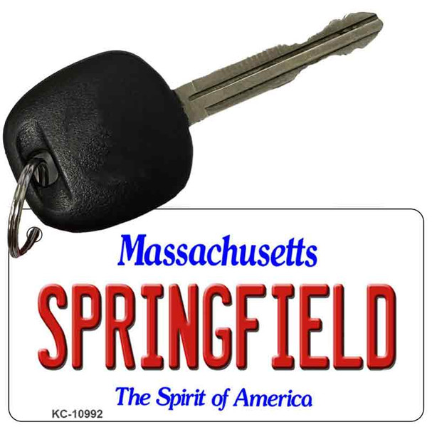 Springfield Massachusetts State License Plate Wholesale Key Chain