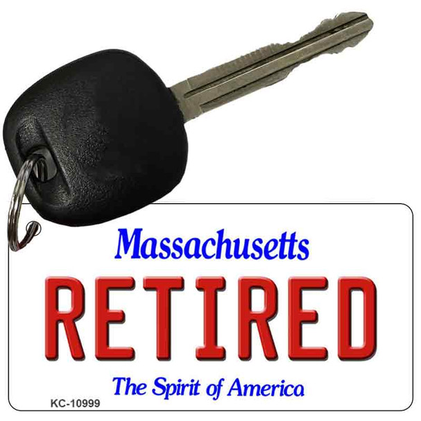 Retired Massachusetts State License Plate Wholesale Key Chain