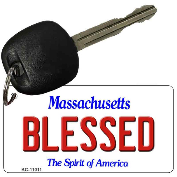 Blessed Massachusetts State License Plate Wholesale Key Chain