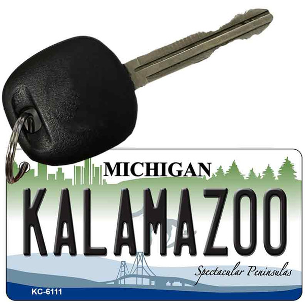 Kalamazoo Michigan State License Plate Novelty Wholesale Key Chain