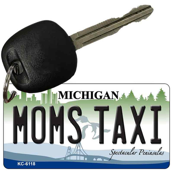 Moms Taxi Michigan State License Plate Novelty Wholesale Key Chain