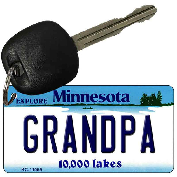 Grandpa Minnesota State License Plate Novelty Wholesale Key Chain