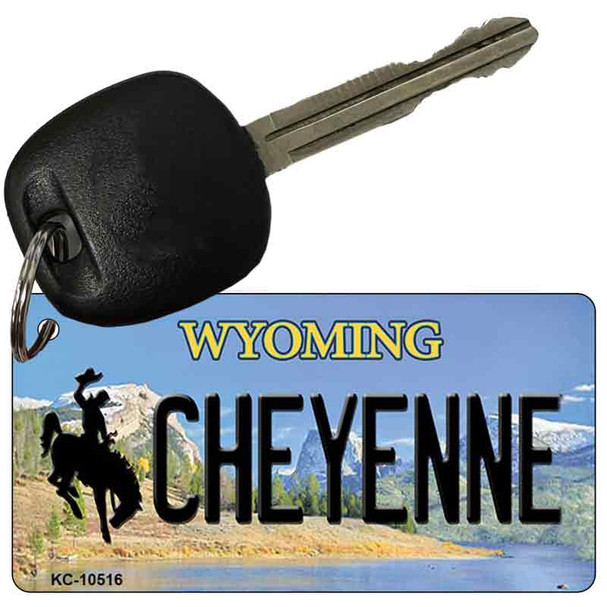 Cheyenne Wyoming State License Plate Wholesale Key Chain