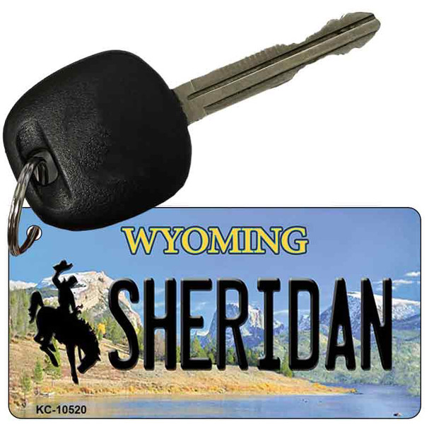 Sheridan Wyoming State License Plate Wholesale Key Chain