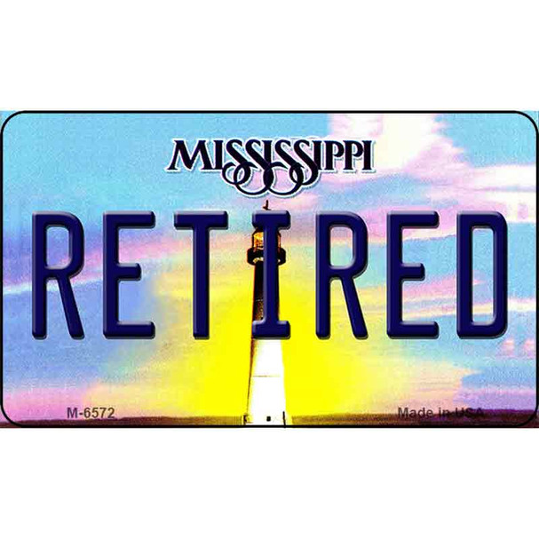 Retired Mississippi State License Plate Wholesale Magnet M-6572