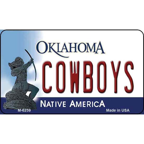 Cowboys Oklahoma State License Plate Novelty Wholesale Magnet M-6259