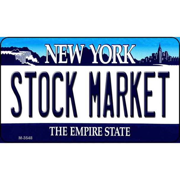 Stock Market New York State License Plate Wholesale Magnet M-3548