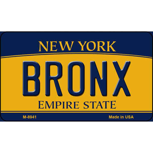 Bronx New York State License Plate Wholesale Magnet M-8941