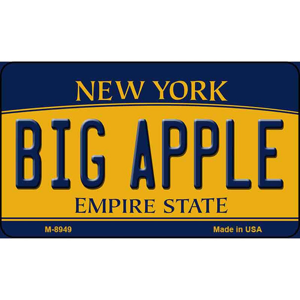 Big Apple New York State License Plate Wholesale Magnet M-8949